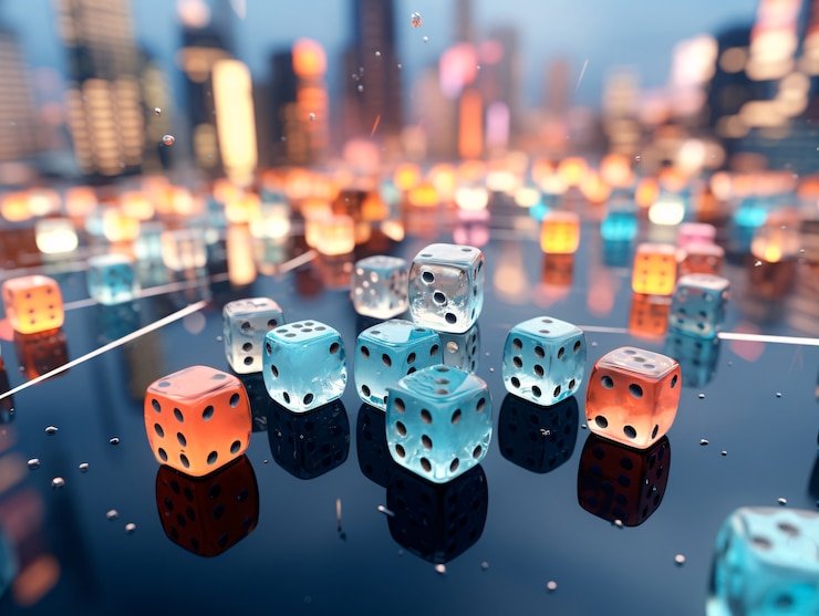 Live roulette wheel and betting layout in professional studio